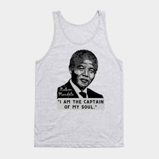 Nelson Mandela Portrait And Quote Tank Top